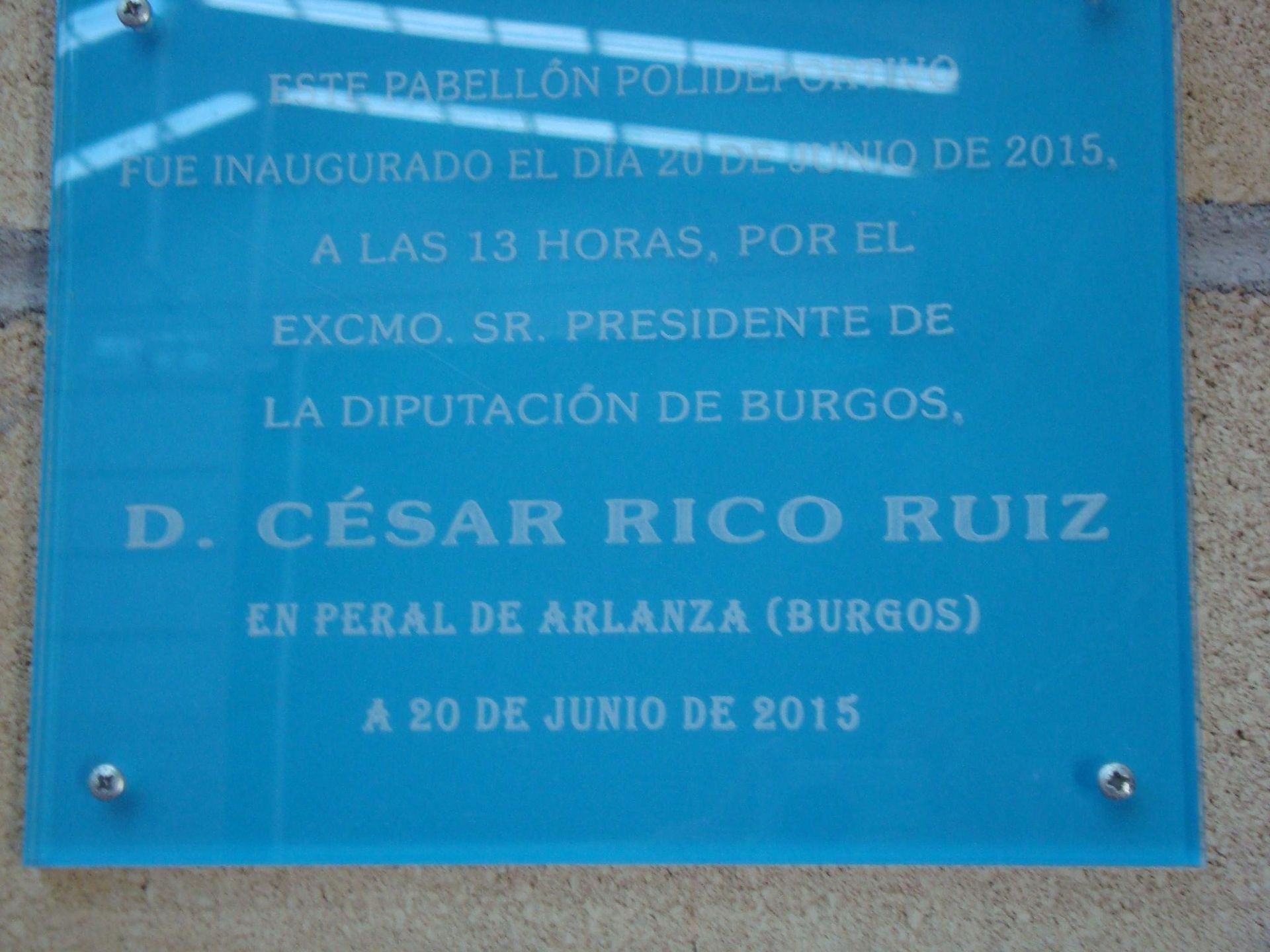 Inaguracion del Polideportivo Municipal